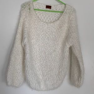 White Fuzzy Sweater